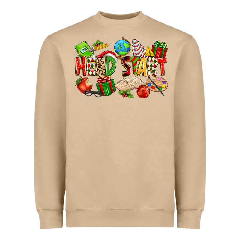 Christmas Head Start Heavyweight Sweatshirt by texasbilliewilder | Teevron