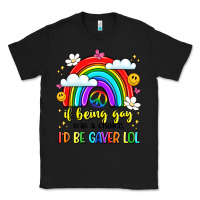 Black if being gay was a choice i'd be gayer lol Classic Tee - LillyAllenDesigns