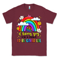 Burgundy if being gay was a choice i'd be gayer lol Classic Tee - LillyAllenDesigns