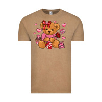 Vintage Coffee valentines day teddy bear Vintage Tee - LillyAllenDesigns