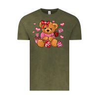 Vintage Olive valentines day teddy bear Vintage Tee - LillyAllenDesigns