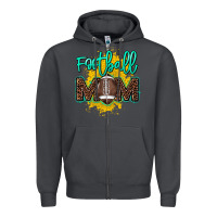 Smoke Football Mom mother's day Zipper Hoodie - HowdyJamesFarm