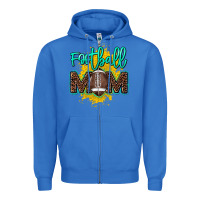 True Royal Football Mom mother's day Zipper Hoodie - HowdyJamesFarm
