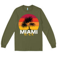 Army Green Miami Beach Long Sleeve Tee - Bettercallsaul