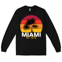 Black Miami Beach Long Sleeve Tee - Bettercallsaul