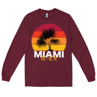 Burgundy Miami Beach Long Sleeve Tee - Bettercallsaul