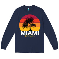 Navy Miami Beach Long Sleeve Tee - Bettercallsaul