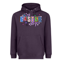 Plum easter with leopard Heavyweight Hoodie - FaDigitalArtStudio
