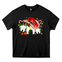 Black dental Christmas teeth and candies Heavy Core Tee - AdoDesignShop