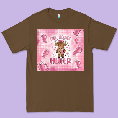 One Boujee Heifer Premium Tee Designed By Maliassmallbusiness
