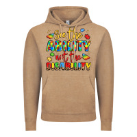 Vintage Coffee see the ability not the disability Vintage Hoodie - LillyAllenDesigns