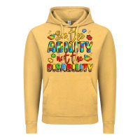 Vintage Mustard see the ability not the disability Vintage Hoodie - LillyAllenDesigns