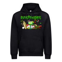 Black Santa's Favorite Bartender Urban Hoodie - LillyAllenDesigns