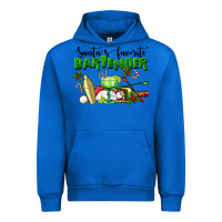 Cobalt Santa's Favorite Bartender Urban Hoodie - LillyAllenDesigns