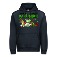 Navy Santa's Favorite Bartender Urban Hoodie - LillyAllenDesigns