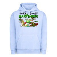 Pigment Grape Ice Santa's Favorite Bartender Urban Hoodie - LillyAllenDesigns