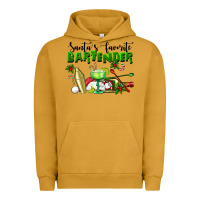Pigment Peanut Butter Santa's Favorite Bartender Urban Hoodie - LillyAllenDesigns