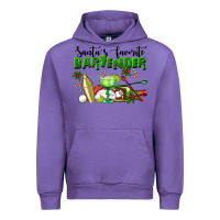 Tulip Santa's Favorite Bartender Urban Hoodie - LillyAllenDesigns