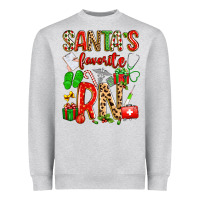 Heather Grey santa's favorite RN Heavyweight Sweatshirt - texasbilliewilder