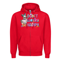 Red Don't worry be happy Easter Zipper Hoodie - CowGirlArtShop