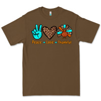 Cacao peace love thankful Premium Tee - JahusDesignShop