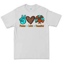 Dove Grey peace love thankful Premium Tee - JahusDesignShop