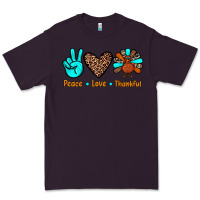 Plum peace love thankful Premium Tee - JahusDesignShop