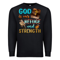 Black God Is Our Refuge And Strength Premium Sweatshirt - BundleAndBundleShop