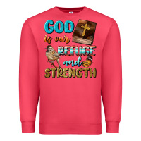 Cardinal God Is Our Refuge And Strength Premium Sweatshirt - BundleAndBundleShop