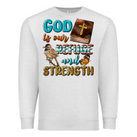 Oatmeal Heather God Is Our Refuge And Strength Premium Sweatshirt - BundleAndBundleShop
