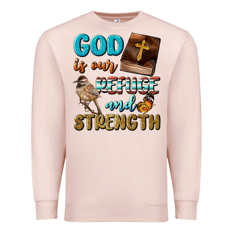 God Is Our Refuge And Strength Premium Sweatshirt by BundleAndBundleShop | Teevron