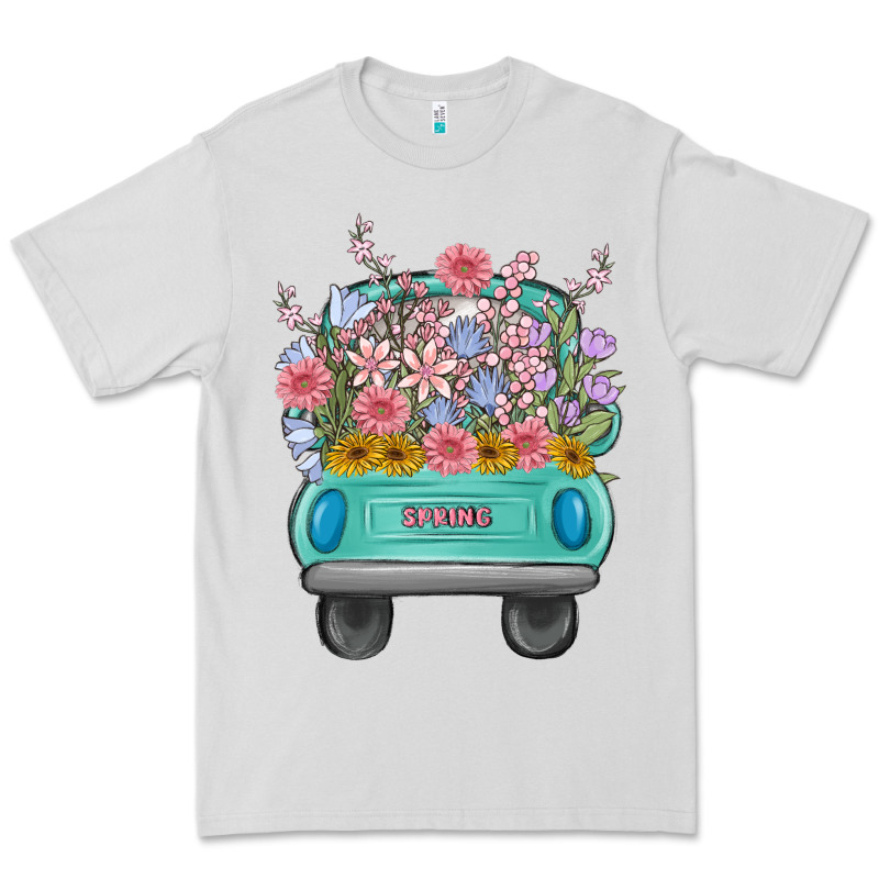 Truck With Flowers Malia Premium Tee by MaliasSmallBusiness | Teevron