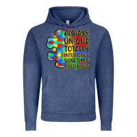 Vintage Denim always unique totally intelligent sometimes myster Vintage Hoodie - LillyAllenDesigns