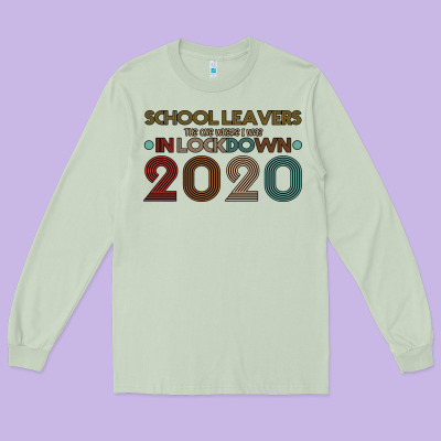 School Leavers The One Where I Was In Lockdown 2020 Long Sleeve Tee Designed By Bettercallsaul