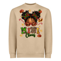 Mushroom mini claus messy bun Heavyweight Sweatshirt - texasbilliewilder