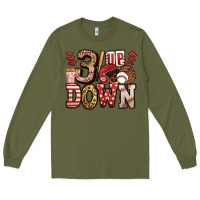 Army Green three up three down baseball Long Sleeve Tee - Jasminsmagicworld