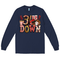 Navy three up three down baseball Long Sleeve Tee - Jasminsmagicworld