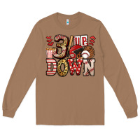 Toasted Coconut three up three down baseball Long Sleeve Tee - Jasminsmagicworld