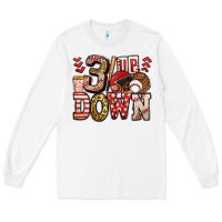White three up three down baseball Long Sleeve Tee - Jasminsmagicworld