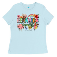 Baby Blue behavior specialist Ladies Tee - MaliasSmallBusiness
