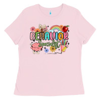 Bubblegum Pink behavior specialist Ladies Tee - MaliasSmallBusiness
