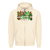 Sandshell Mama claus christmas lights and gifts mother's day Zipper Hoodie - HowdyJamesFarm