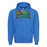 True Royal Mama claus christmas lights and gifts mother's day Zipper Hoodie - HowdyJamesFarm