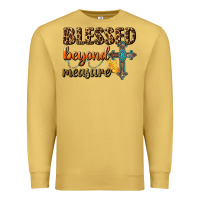 Antique Gold Blessed Beyond Measure Premium Sweatshirt - BundleAndBundleShop