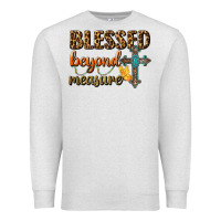Oatmeal Heather Blessed Beyond Measure Premium Sweatshirt - BundleAndBundleShop