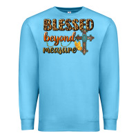Ocean Blue Blessed Beyond Measure Premium Sweatshirt - BundleAndBundleShop