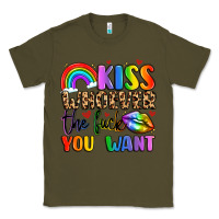 Army Green kiss whoever the fuck you want Classic Tee - LillyAllenDesigns