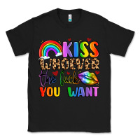 Black kiss whoever the fuck you want Classic Tee - LillyAllenDesigns
