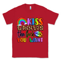 Red kiss whoever the fuck you want Classic Tee - LillyAllenDesigns