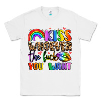 White kiss whoever the fuck you want Classic Tee - LillyAllenDesigns